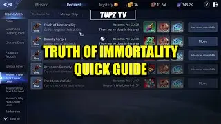 MIR 4 - TRUTH OF IMMORTALITY | REQUEST MISSION QUICK GUIDE