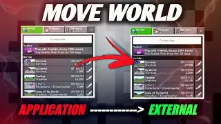How To Move Minecraft World From Application To External Storage, Copy World Application To External