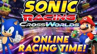 SONIC RACING CROSSWORLDS! RACING AGAINST YOU! JOIN US!