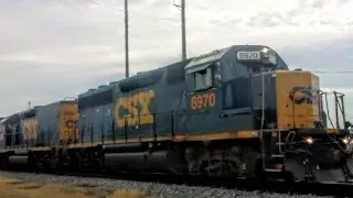 Westbound CSX local L422 Doing some  switching  @ Jack and Diane town. 