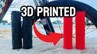 Testing 3D printed bike grips!!! #mtb #bike