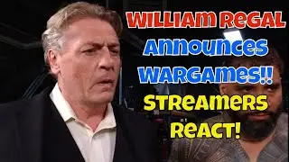 Реакция стримеров! Реакция стримеров!! Уильям Регал анонсирует Wargames! #wwe #wweraw #рестлинг