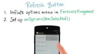 Refresh Button Behavior - Developing Android Apps