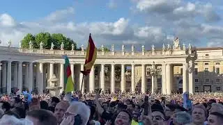 Conclave - White Smoke - A New Pope - Rome, Italy  - May 8, 2025
