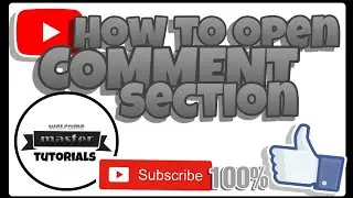 How to open comment section