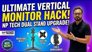 Double Your Screens, Half the Space! 🚀 NP Tech T002 Dual Monitor Stand Review