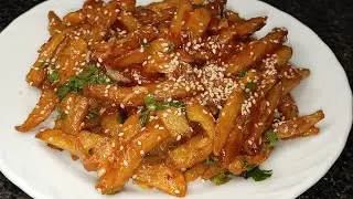 Crispy  Chilli Potato | Potato Recipes | Restaurant Style Chilli Potatoes | Veg Starter Recipes