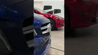 Tesla and Mercedes coming in for tint🙌 #windowtinting #tinting #windowtint