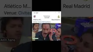Scenes atletico madrid against real madrid😂#realmadrid #laliga #atleticomadrid