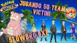 COMO NO JUGAR CON SLOWBRO #12 &iexcl;&iexcl; Partida 5q con el Team Victini xD🔥🔥!!  #pokemonunite  #slowbro