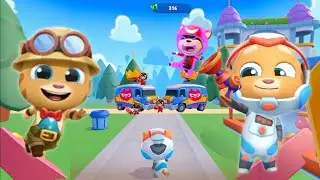 Talking Tom Blast Park Iron Bolt Ginger vs Invader Ginger - New Update Full Screen Android Gameplay