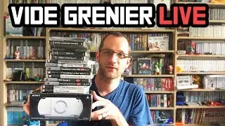 UN LOT PSP EN BOITE ET JEUX PS1 EN VIDE GRENIER LIVE !