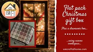 Flat pack gift box Christmas 2024