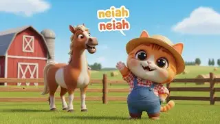 Baby Kitty&rsquo;s Farm 🐱🌾 | Fun Farm Animal Songs & Nursery Rhymes for Kids, Baby Songs 🎶🐄🐓🐖