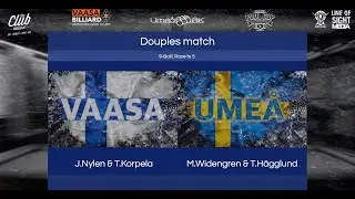 Kvarken pool Cup VIII Doubles match  J Nylen & T Korpela vs  M Widengren & T H&auml;gglund Day 2