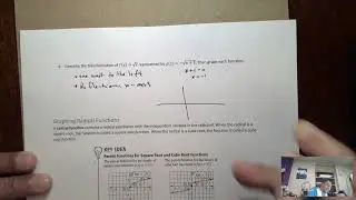 Section 5-3 Graphing Radical Functions