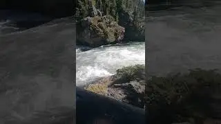 Pretty fast flowing river and waterfall!!