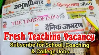 Apply Today‼️Fresh Teaching Jobs #vacancy #lucknow #teachingjobs2025 