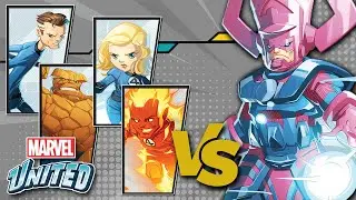 The Coming of Galactus | Marvel United 2 Player Board Game Gameplay