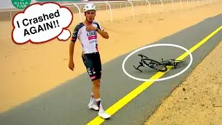 Jan Christen CRASH NIGHTMARE in Crosswind CHAOS | AlUla Tour 2026 Stage 1