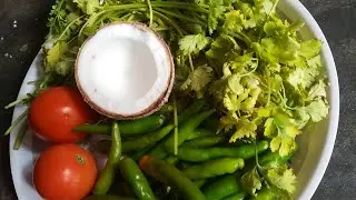 Coriander chutney | కొత్తిమీర పచ్చడి | how to make coriander chutney | @geethaallrounder