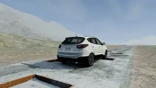 BEAMNG DRIVE suspension  JUMP CRASH HARD LOGITECH G29 GAME PLAY HYUNDAI TUCSON