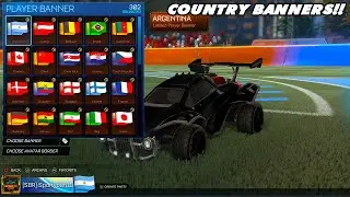 Showcasing All *NEW* Federation Banners (Country Banners) In Rocket League!! - Rocket League