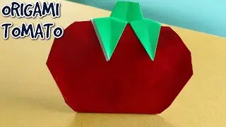 Origami Tomato | How to make paper tomato | easy origami tomato| Origami vegetables