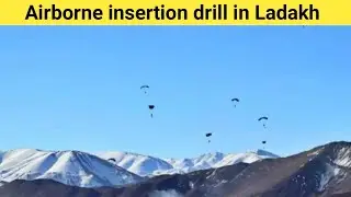 Ladakh 50th parachute brigade in action from IAF  C-130J #indianairforce #paratrooper #c130hercules