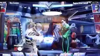 Injustice arcade game mortal kombat legends cyrax and sektor combos 