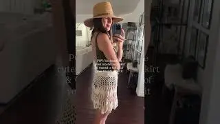 Can not believe this crochet swim coverup skirt is under $20. #vacationmode #crochetfashion