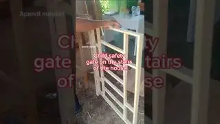 Child safety gate on the stairs of the house #woodworking #carpenter #woodscraft #diy