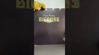 Big Boss Birthday Decor #shorts #boss #decor #trangtrisinhnhat