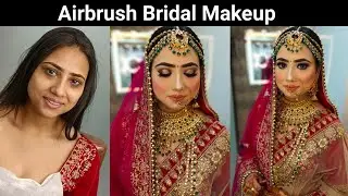 Real Bridal Makeup Step By Step || In Hindi || Airbrush ब्राइडल मेकअप कैसे करें By Salonfact