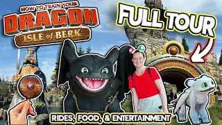 FULL How to Train Your Dragon Land TOUR at Epic Universe! 🐉 (Isle of Berk Rides, Food & Secrets!)