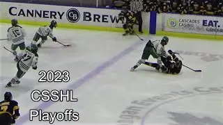 Derek Thurston Open Ice Hit // 2023 CSSHL Playoffs