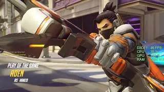 AMD Radeon RX 460 -- AMD Ryzen 3 1300X -- Overwatch FPS Test