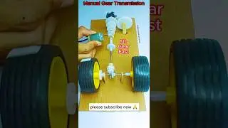 manual gear transmission#dc motor#tech#experiment#shorts#viral#diy#project#science#prayagraj