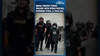 Nepal Protest | Nepal Unrest Intensifies, Stone Pelting, Tear Gas Fired In Kathmandu