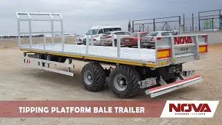 TIPPING PLATFORM BALE TRAILER