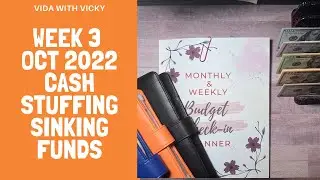Cash Stuffing My Electronic Sinking Funds | Week 3 - October 2022 | VidawithVicky