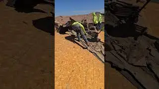 Tear off of old underlayment.#azlocal #roofingcontractor #tileroofing