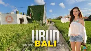 Explore UBUD BALI 🇮🇩 Sayan Rice Field WALKING Path Tour Indonesia