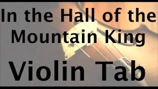 In the Hall of the Mountain King on the Violin (Slow Version)