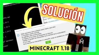 ✅ SOLUCI&Oacute;N 👉 Porque no me deja ABRIR MINECRAFT 1.18 [ Error al iniciar Minecraft en TLauncher ]