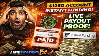 $1250 Instant Funding Payout Proof 💰 | LIVE Withdrawal (No Fake) | TimetradersFx | They PAID Me! 😳