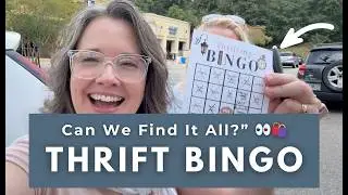 THRIFTING BINGO 🛍️ Come Thrift With Me + FREE Bingo Cards!