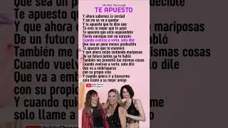 TE APUESTO 🙈 HA-ASH, Mar&iacute;a Jos&eacute; #letrasdecanciones #haash #musicalatina #baladas #baladaspop