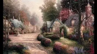 Cobblestone Lane by Thomas Kinkade