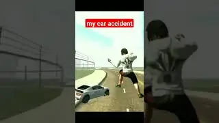 my car accident #maxer76 #shorts  #indian bike driving 3d #train